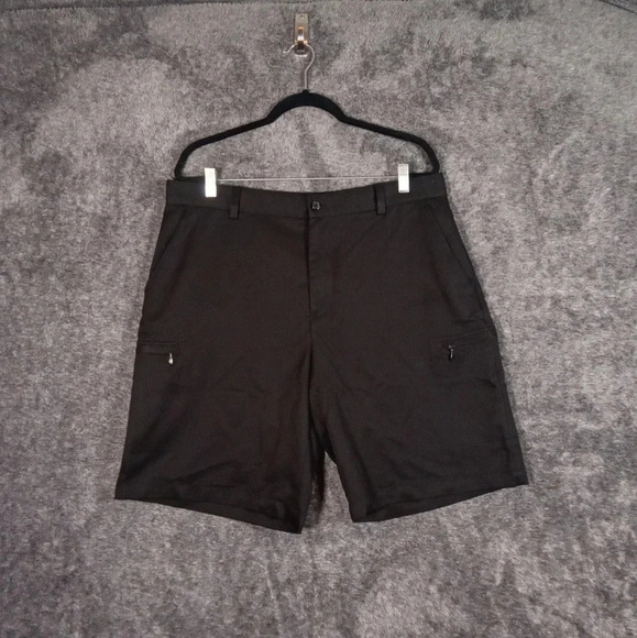Izod Golf classic black shorts men's size 36 - Picture 2 of 7